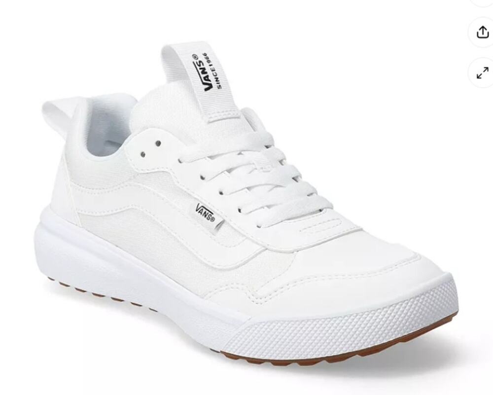 Vans Range EXP Women's White Shoes- Size 8- New